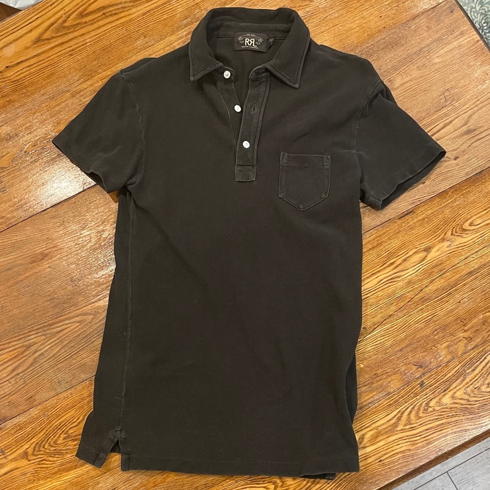 Ralph Lauren Double RL Black Polo Shirt